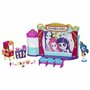 Игровой набор мини-кукол Кинотеатр из серии My Little Pony Equestria Girls (Hasbro, C0409EU4)